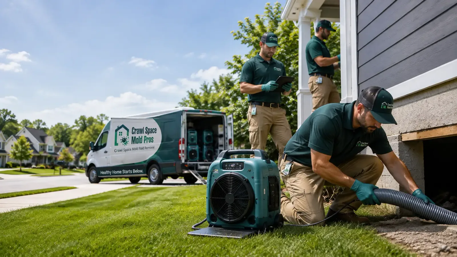 Crawl Space Mold Removal in Linden, WI